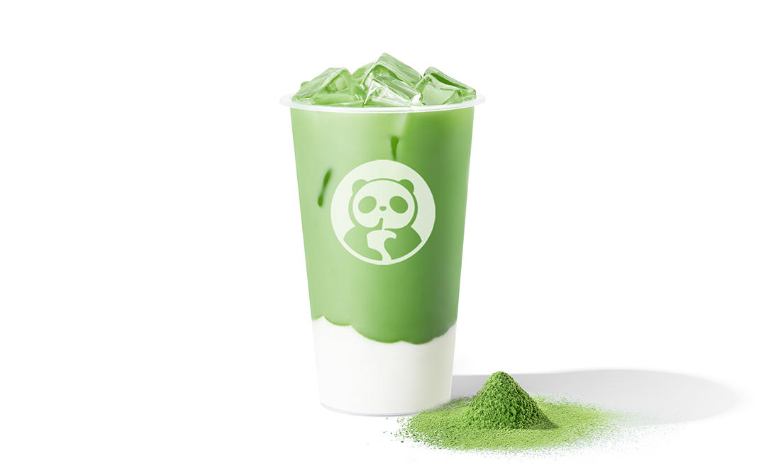 말차 푸딩 밀크티